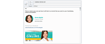 Custom Designed Email Signature